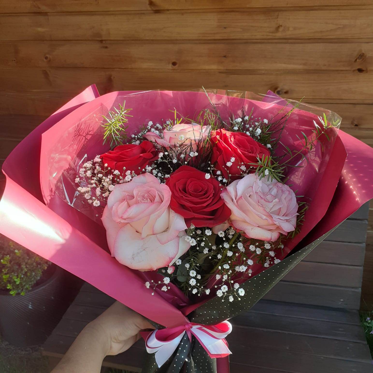 buque de rosas cores mistas